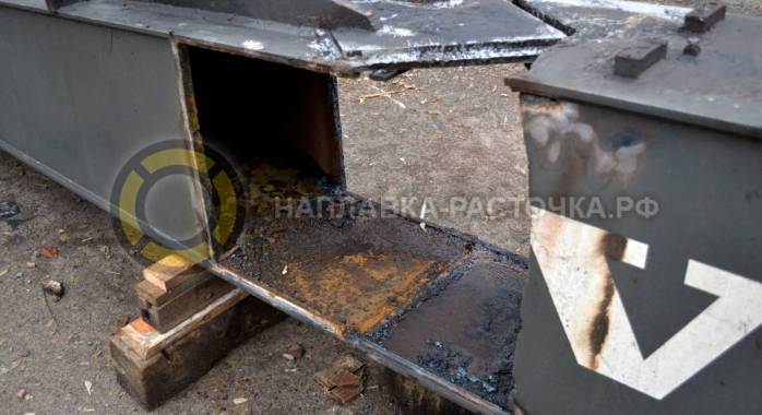 Восстановление порванной стрелы экскаватора VOLVO | Компания Weldbore © 2018 Восстановление порванной стрелы экскаватора VOLVO | Компания Weldbore © 2018