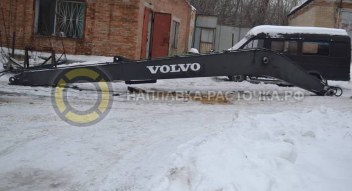 Восстановление порванной стрелы экскаватора VOLVO | Компания Weldbore © 2018 Восстановление порванной стрелы экскаватора VOLVO | Компания Weldbore © 2018