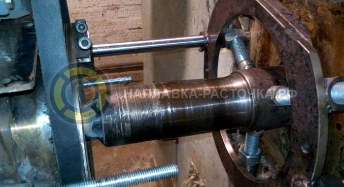 Состояние вала до ремонта  | Компания Weldbore © 2018